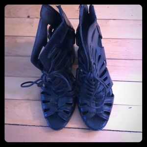 Open toe heels
